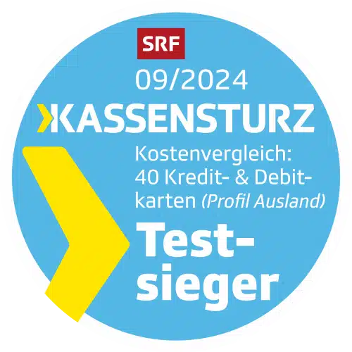 Radicant Testsieger 2024 Kassensturz
Debitkarte Ausland