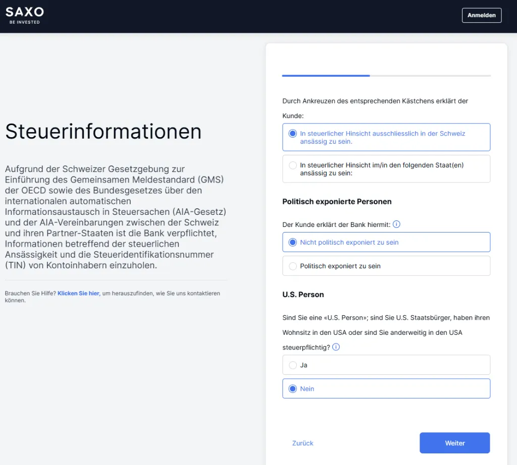 Starte mit dem investieren bei Saxo