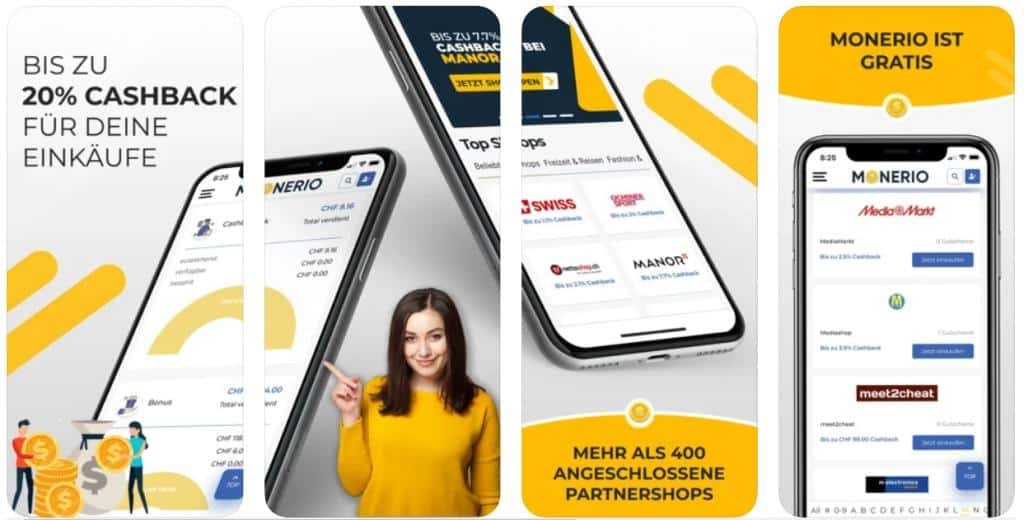 Monerio App Screen